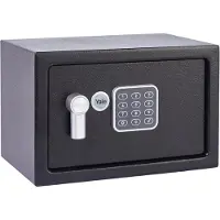Yale Elektronischer Tresor Klein, YEC/200/DB2, safe mit alarm & Tastenfeld, Schwarz