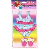 Heless Puppenbikini mit Pantoffeln für Puppen von 35-45 cm Länge