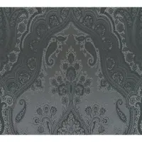 Living Walls Vliestapete "My Home My Spa" Barock Glitzermuster ornamental glatt Barock Tapete Ornament Muster glitzernd Hintergrund matt glatt Vlies