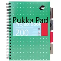 Pukka Pad Collegeblock Metallic B5 Liniert Spiralgebunden PP (Polypropylen) Hardback Grün Perforiert 200 Seiten 3er-Pack