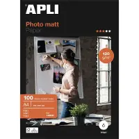 APLI Foto-Papier, DIN A4, 120 g/qm, matt