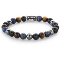 Rebel & Rose RR-80100-V Herren-Armband Blue Rain Vintage 8 mm