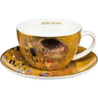 Goebel Cappuccinotasse "Der Kuss", goldfarben