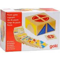 Goki Hölzerne Muster Game Cube