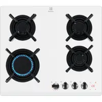 Electrolux KGG643753W, Weiß, Integriert, 60 cm, Gaskochfeld, Glas, 4 Zone(n)