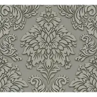 Living Walls Vliestapete "Metropolitan Stories Lizzy London" Barock gemustert ornamental leicht strukturiert Ornament Tapete Barock Metallic Tapeten Wohnzimmer Schlafzimmer Küche