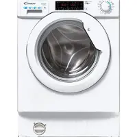 Candy Smart Inverter CBDO485TWME/1-S, Frontlader, Integriert, Weiß, Links, Weiß, Drehregler