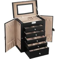 Vasagle 4-stöckiges Bücherregal mit Stauraum - großes Fassungsvermögen - 30 x 66 x 120 cm