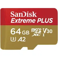 SanDisk MicroSDXC Extreme Plus 64 GB 200 MB/s A2 C10 V30 UHS-I