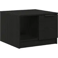 vidaXL Couchtisch Schwarz Eichen-Optik 50 x 50 x 36 cm Holzwerkstoff
