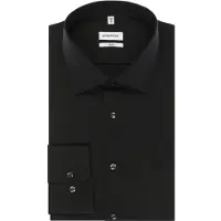 Seidensticker Businesshemd "Schwarze Rose" Slim 1/1 Kentkragen Uni