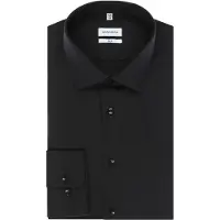 Seidensticker Businesshemd "Schwarze Rose" Slim 1/1 Kentkragen Uni