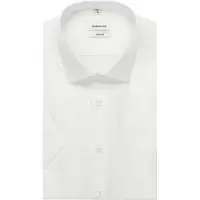 Seidensticker Businesshemd "Schwarze Rose", Herren, Gr. 5XL (53), normale Ärmellängen, weiß, 100% Baumwolle, unifarben, comfort fit, gerader Abschluss, Hemden Businesshemd, Comfort 1/2 Kentkragen Uni