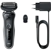 Braun Series 5 51-W1000S, Folienschaber, Schwarz, Edelstahl, Tasten, LED, Akku