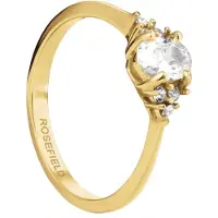 Rosefield JRVO Damenring Goldfarben Vintage Zirkonia