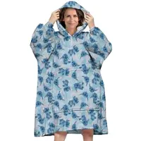 Disney Lilo & Stitch Kuscheldecke mit Kapuze – Coral Fleece Onesize