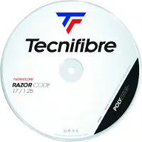 Tecnifibre Tennissaite Razor Code (Haltbarkeit+Spin) carbongrau 200m Rolle