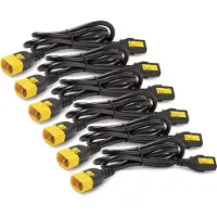 APC Power Cord Kit (6 ea), Locking, C13 to C14, 1.2m, Blue, 1,21 m, C13-Koppler, C14-Koppler, 10 A