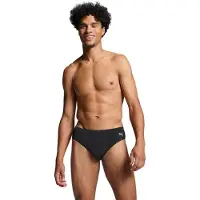 Puma Badehose "SWIM MEN CLASSIC SWIM BRIEF", Herren, Gr. S, N-Gr, schwarz, Web, Elasthan, Polyester, unifarben, Badehosen Badehose, mit seitlichem Logoprint, Topseller