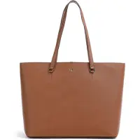Lauren Accesorios für Damen. 431911655002 Karly braune Crossbody-Tragetasche aus Leder (OSFA), Lässig