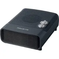Rowenta Silence Comfort, Elektrischer Raumheizlüfter, Drinnen, Flur, Tisch, Schwarz, Silber, Drehregler, 2400 W