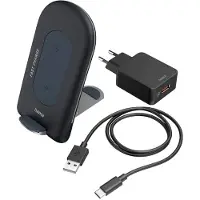 Hama Wireless Charger QI-FC15S, 15W, kabellose Smartphone-Ladestation, G