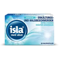 Engelhard Arzneimittel GmbH & Co.KG isla med akut Halspastillen extra starker Kräuter-Geschmack, 20 St. Pastillen