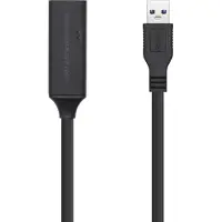 Aisens A105-0409, 15 m, USB A, USB A, USB 3.2 Gen 1 (3.1 Gen 1), 5 Gbit/s, Schwarz