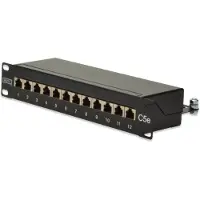 Digitus Patch Panel 25,4cm 10Zoll Cat5e 12-Port geschirmt