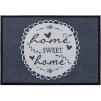 Andiamo Fußmatte "Home Sweet Home, Made in Belgium", rechteckig, 5 mm Höhe, Schmutzfangmatte, rutschfest, mit Spruch, waschbar