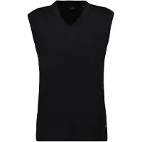Ragman Pullunder , Herren, Gr. 58, schwarz, Strick, 100% Wolle, Pullover Pullunder