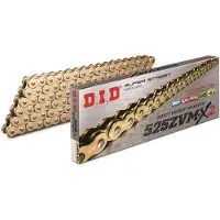 Did 525Zvmx2G&G-124 Gold/Gold Kette (124 Glieder) X-Ring (525Zvmx2Gg124) (Offen + Verschluss)