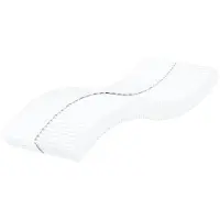 vidaXL Schaumstoffmatratze Weiß 90x220 cm Härtegrad H2 H3