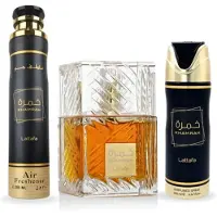 Lattafa Khamrah Set EdP 100ml + DS 200ml + RS 300 ml