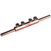 Dehn Kupfer-Verbindungshülse für 8mm Stange mit 4 M6x8mm Schrauben - 385207