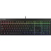 Cherry MX 2.0S kabelgebundene mechanische Spieletastatur mit vollständiger RGB-Hintergrundbeleuchtung, MX2A-Schalter Rot, deutsches QWERTZ-Layout in voller Größe, Schwarz