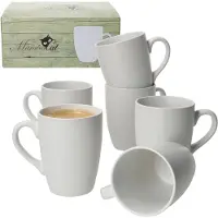 MamboCat 6er Set Kaffeebecher 340ml White Biata Steingut - 24304304