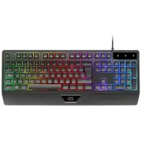 Mars Gaming MK124, Volle Größe (100%), Kabelgebunden, USB, Membran Key Switch, RGB-LED, Schwarz