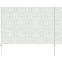 vidaXL Sechseckzaun mit Pfosten 50 x 1,6 m Verzinkter Stahl Silber