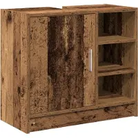 vidaXL Badezimmerschrank Altholz 63 x 29 x 55 cm Holzwerkstoff