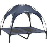 vidaXL Hundebett Marineblau 92 x 77 x 82,5 cm Stahl