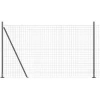 vidaXL Euro-Zaun mit Betonsockel 10 x 1,6 m PVC-beschichteter Stahl