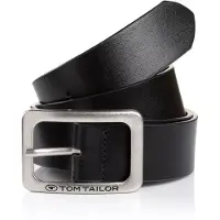 Tom Tailor Ledergürtel "TTEVE" 4 cm breiter Damen Ledergürtel, kalssiches Must-Have