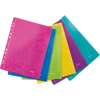 Leitz Lomme Leitz WOW A4 PP assorteret - (6 stk.)