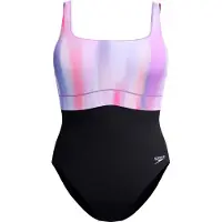 Speedo Badeanzug Eco New Contour Eclipse Pr 1P Damen Black / Lila-Maat 44