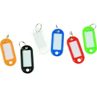 Q-CONNECT K-CONNECT Schlüsselpakete, 50x22mm, 100 Stück, rot