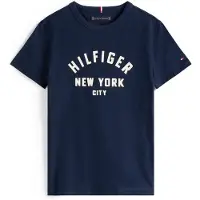 Tommy Hilfiger T-Shirt Curved Graphic KB0KB09800 Dunkelblau Regular Fit