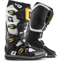 Gaerne SG-12 Schwarz Weiß Gold Motocross Stiefel Größe 48