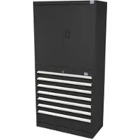 HBM Profi Kombischrank schwarz