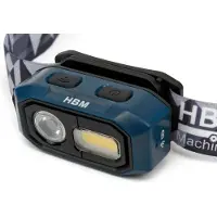 HBM wiederaufladbare Stirnlampe mit Bewegungssensor 480 Lumen, 3 Funktionen, dimmbar